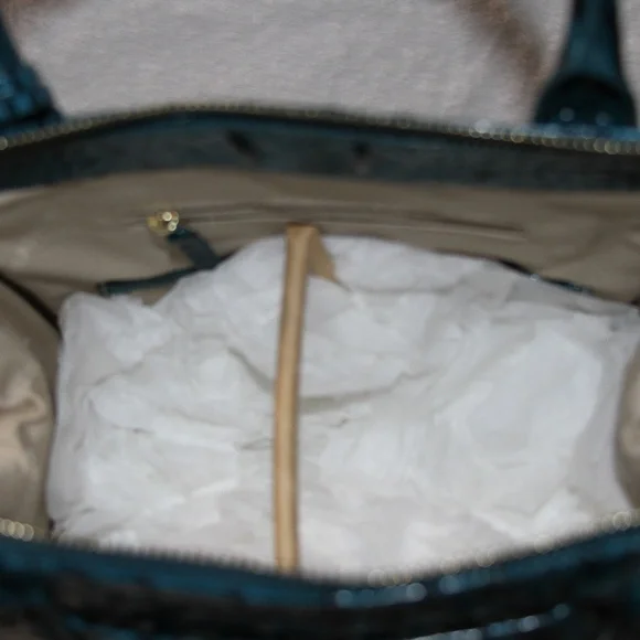 NWT Brahmin Large Caroline Juniper Melbourne Leather Purse
